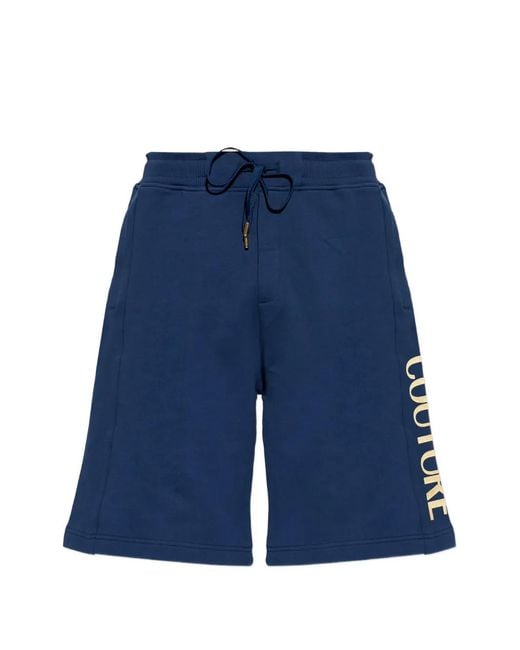 Versace Jeans Couture Blue Short À Détail De Logo for men