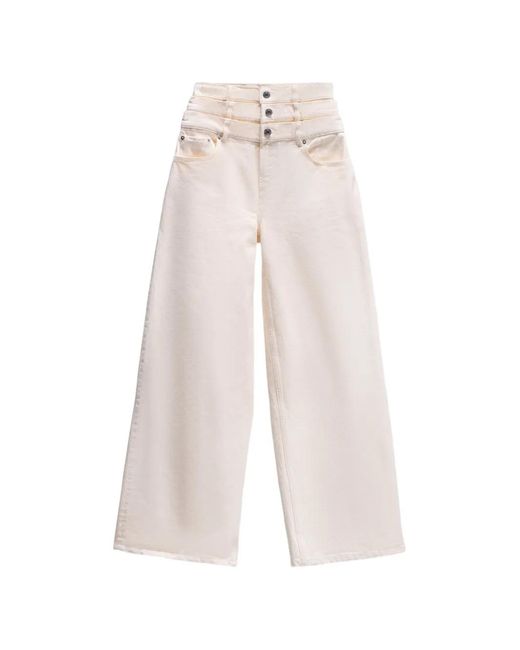 Viktor & Rolf White Multi-Layered Jeans