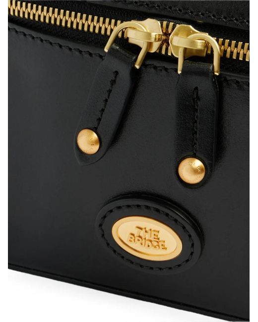 The Bridge Black Leather Mini Bag