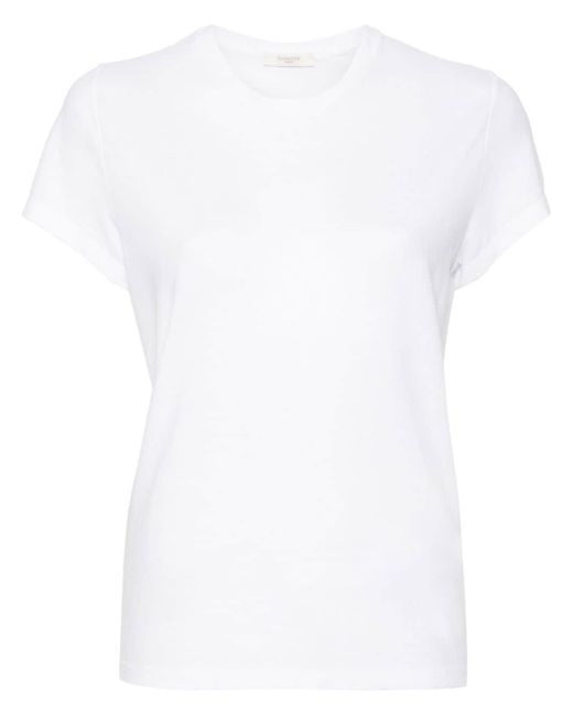 Crew-neck cotton T-shirt Zanone de color White
