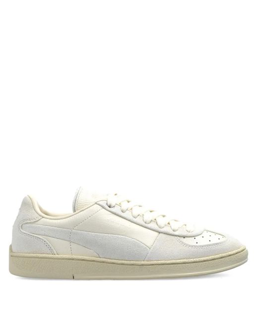 PUMA White Panelled Sneakers