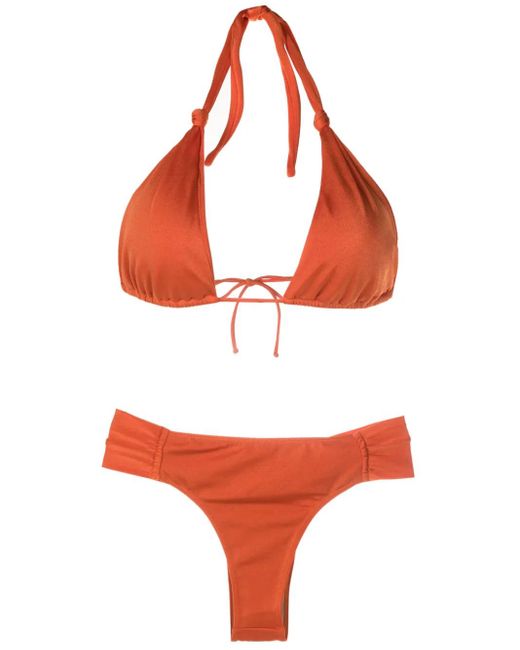 Brigitte Bardot Geknoopte Bikini in het Orange