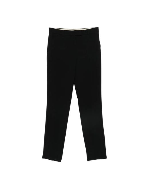 Max Mara Black Belt-Loops Trousers