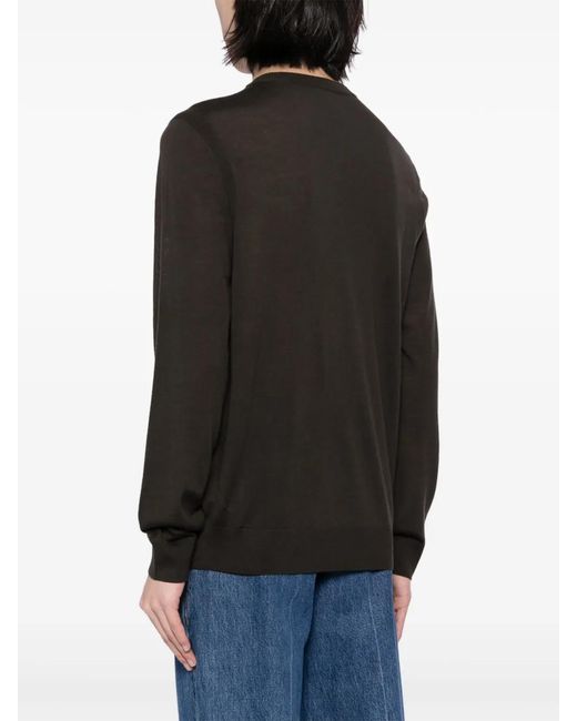 Paul Smith Black Sweater Crew Neck Clothing for men