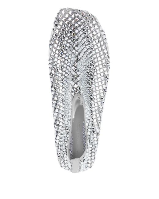 Christopher Esber Minette Ballerina's Met Mesh in het White