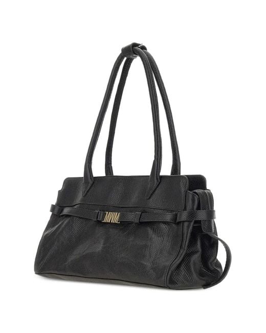 Borsa A Spalla Con Logo di Mandelli in Black
