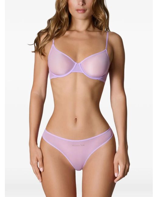 Maison Close Purple Double Sens Corbeille Sheer Bra