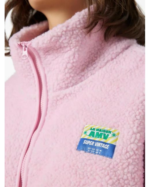 American Vintage Hoktown Oversized Jack Met Rits in het Pink