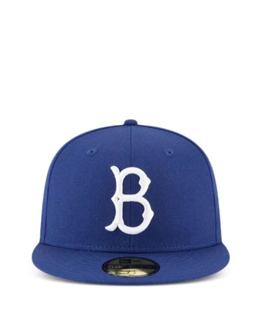 KTZ Blue Brooklyn Dodgers Cooperstown Collection 59Fifty Baseball Cap for men