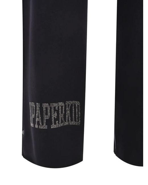 A PAPER KID Blue Pantalon Plissé À Ornements