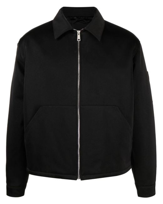 Prada Black Zip-up Shirt Jacket for men