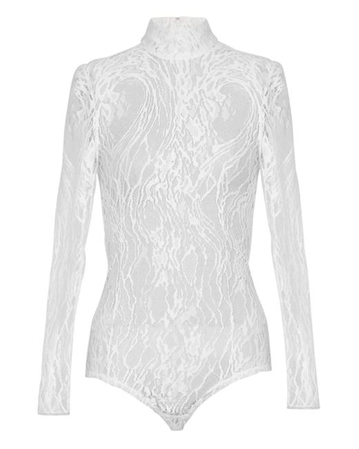 Balmain レース ボディスーツ White