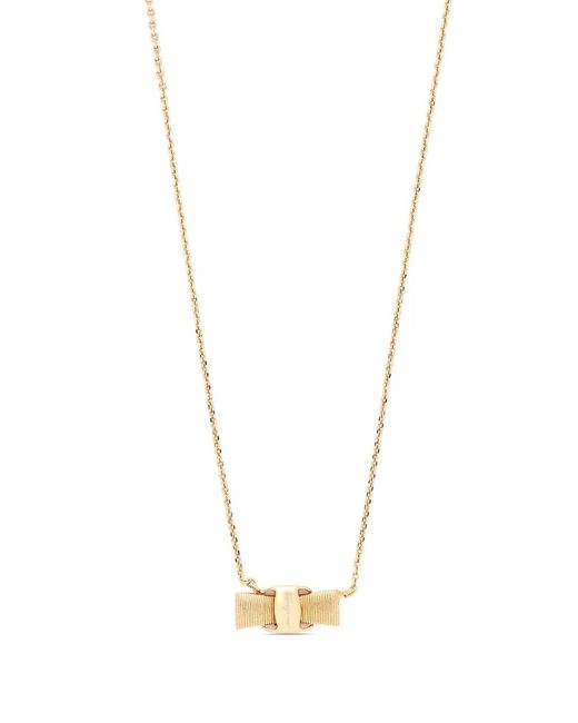 Ferragamo White Vara Necklace
