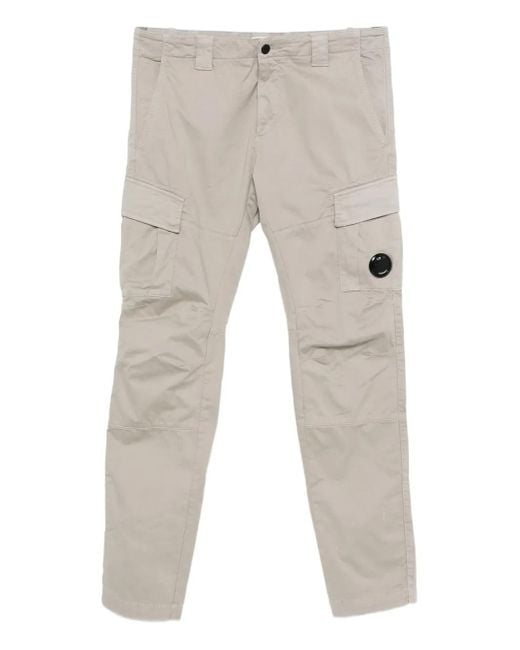 C P Company Natural Lens-Detail Cargo Pants for men