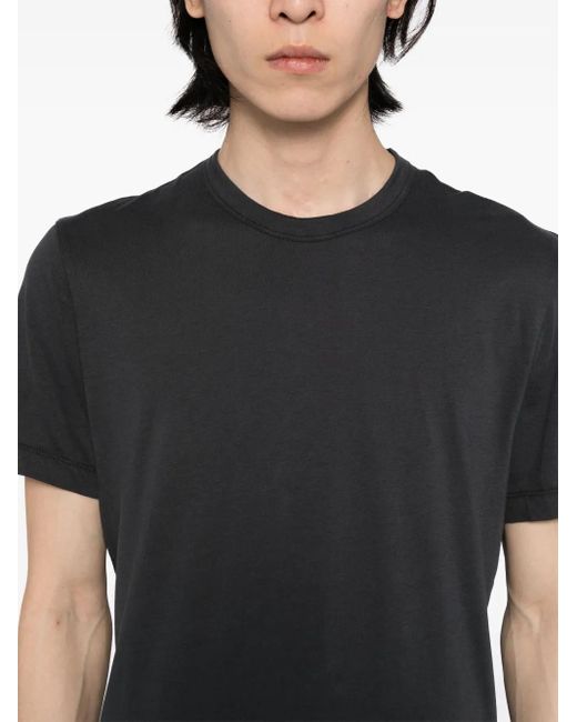 James Perse Black Brushed Lotus T-Shirt for men