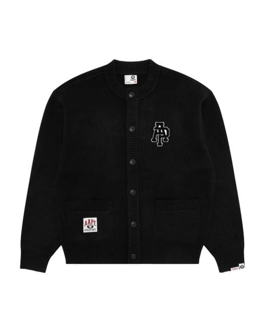 Cardigan À Poches Appliquées Aape By A Bathing Ape pour homme en coloris Black