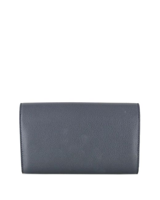The Row Gray Sofia Clasp-Fastening Continental Wallet