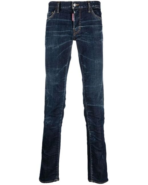 DSquared² Blue Pants 5 Pockets for men