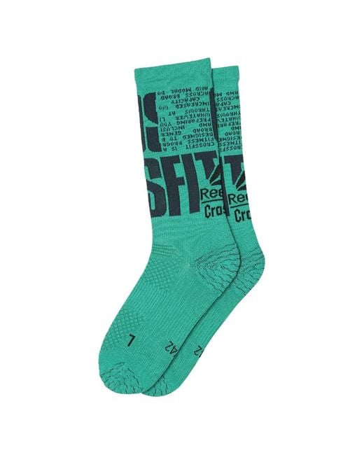 Reebok Green X Crossfit Crew Socks for men