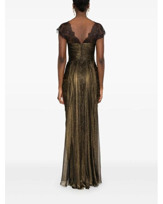 IRIS SERBAN Green Cindy Maxi Dress