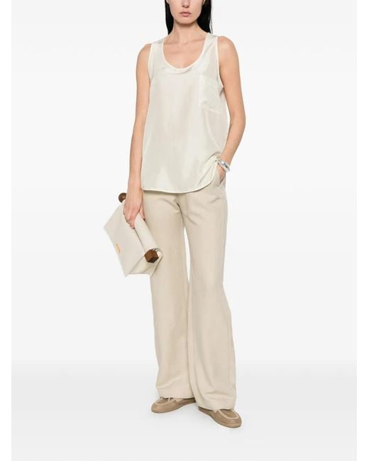Barena White Pocket Top