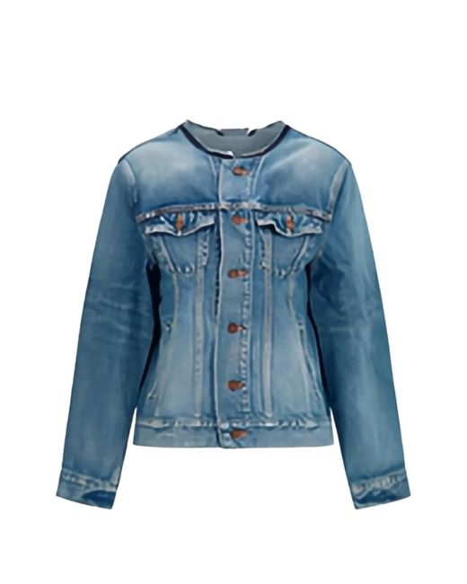 Balenciaga Blue Hourglass Denim Jacket
