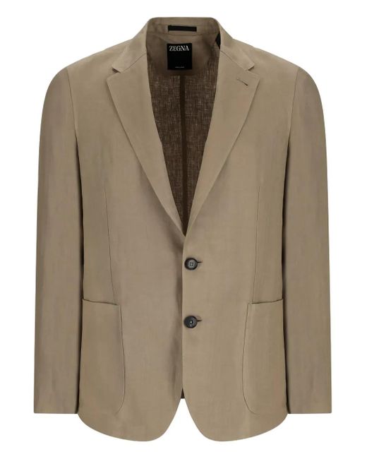 Chaqueta con botones Zegna de hombre de color Brown