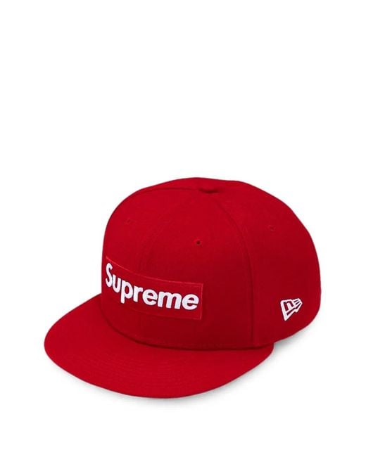 Supreme Red Ghostface Box Logo New Era 59Fifty Cap for men