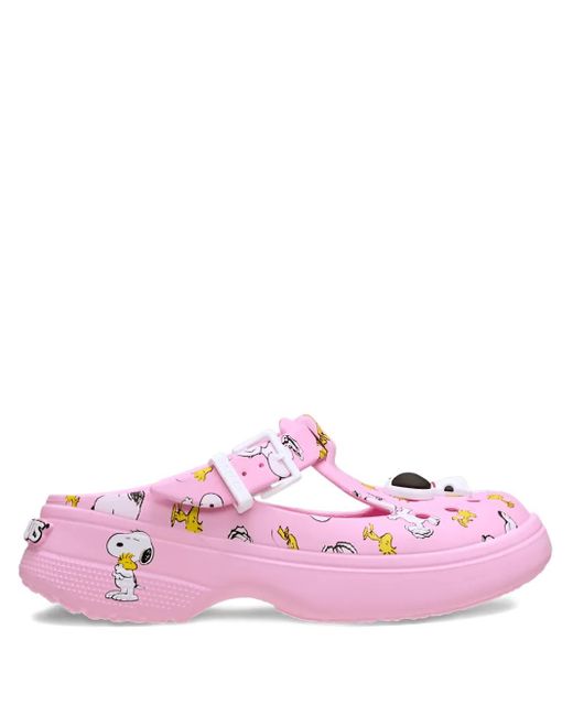 CROCSTM Pink X Peanuts "Snoopy And Woodstock" Clogs