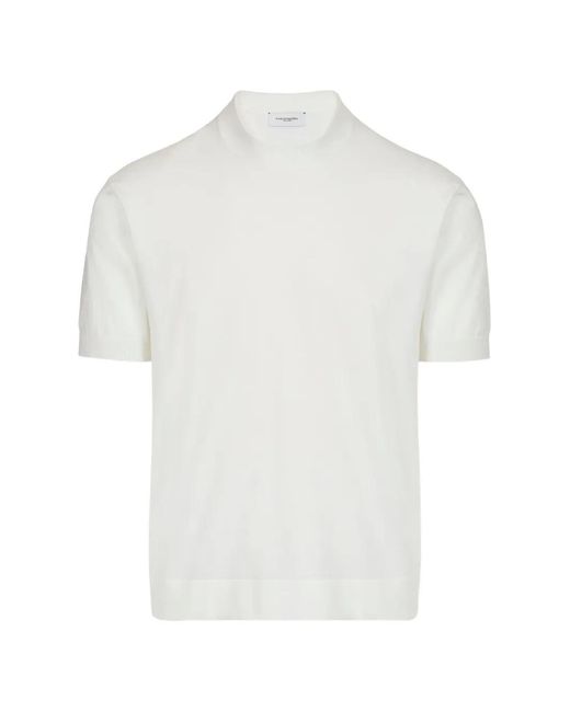 Paolo Pecora White Short-Sleeve Sweater for men