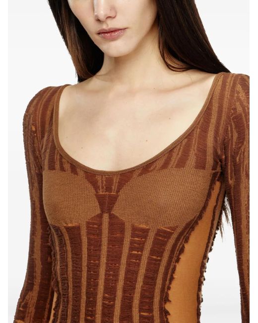 DIESEL M-calai トップ Brown