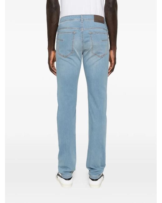 Corneliani Blue Jeans Cotone Elastan for men