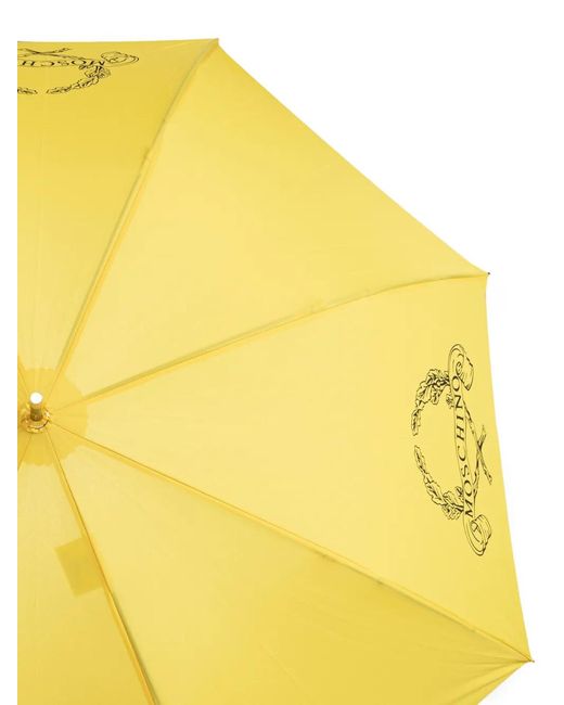 Moschino Yellow Parasol With Logo