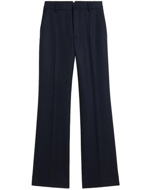 AMI Blue Hoch Sitzende Schlaghose