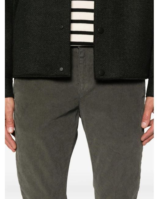 Dondup Gray Corduroy Trousers for men