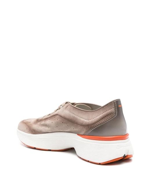 Santoni Brown Bounce Sneakers for men