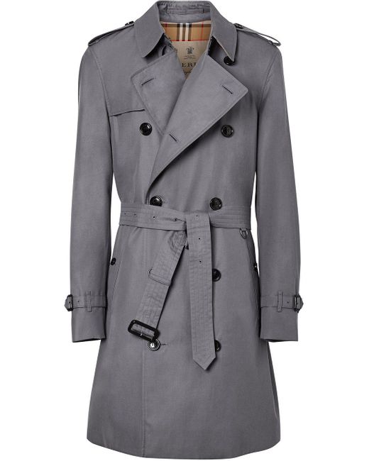 Burberry コットン チェルシー ヘリテージ トレンチコート カラー グレー メンズ Lyst Burberry コットン チェルシー ヘリテージ トレンチコート カラー グレー メンズ Lyst