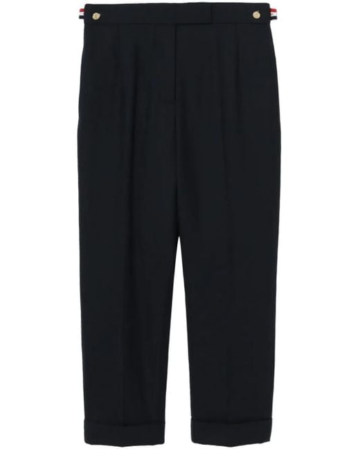 Thom Browne Blue Super 120's Wool Twill Slim-Fit Trousers