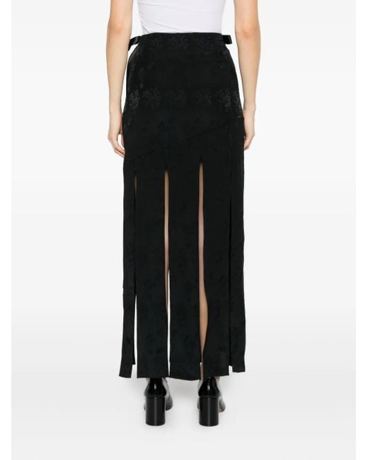 Simone Rocha Black Bow-Details Midi Skirt