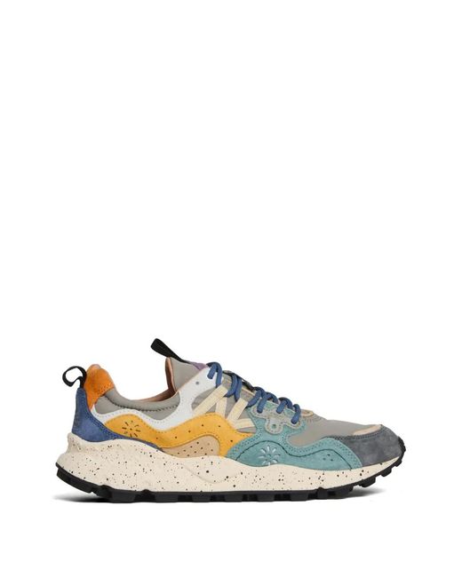 Flower Mountain Blue Yamano 3 Uni Sneakers for men
