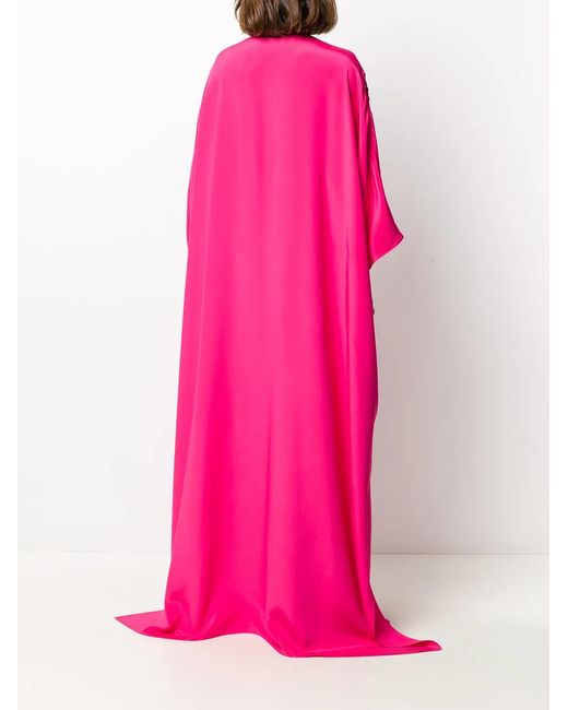 Emilio Pucci Pink Long Floral Beaded Kaftan