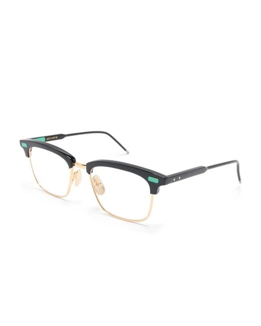 Thom Browne Black Square-Frame Glasses
