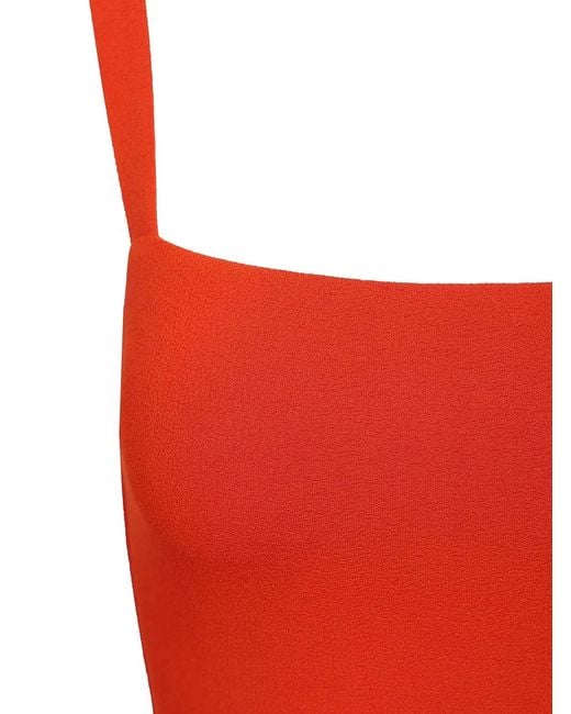 Matteau Red Square-Neck Swimsuit