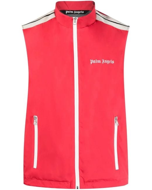 Chaleco Con Logo Estampado Palm Angels de hombre de color Red
