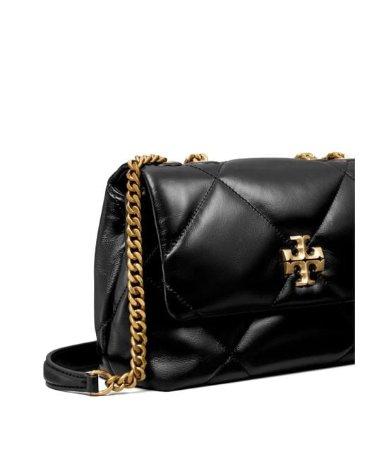 Tory Burch Black Shoulder Convertible Kira Shoulder Tasche Mit Diamante Trapuntatura