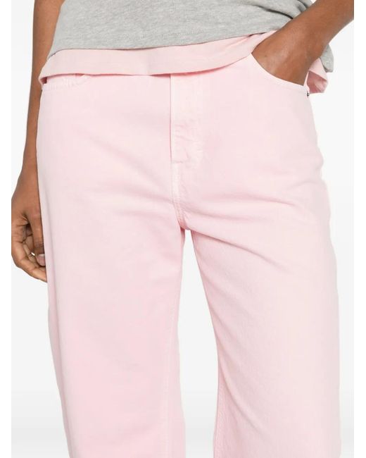 Haikure Pink Wide-Leg Jeans