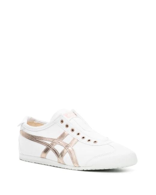 Onitsuka Tiger White Mexico 66 Slip-On Sneakers