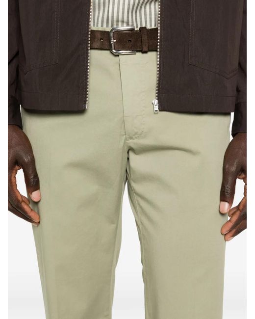 Incotex Natural Belt-Loop Trousers for men