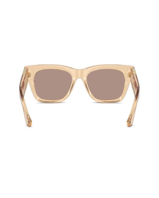 Burberry Natural Transparent Wayfarer-Frame Sunglasses