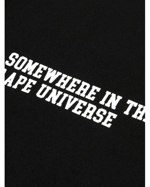 Aape By A Bathing Ape Black Appliqué T-Shirt for men